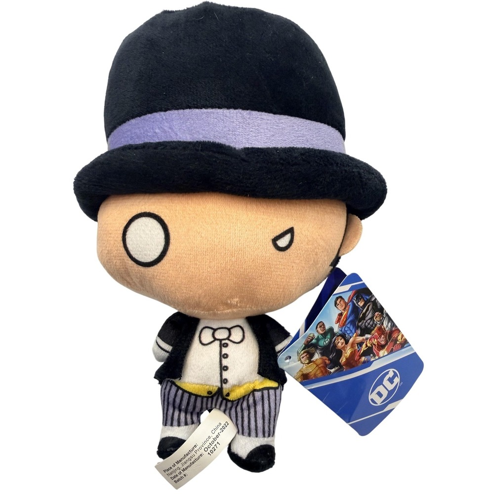 Toy Factory DC Batman The Penguin Chibi‎ Plush Stuffed Toy Small Black Villain